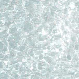 Poster au fond de la piscine Affiche + cadre en bois - Noir