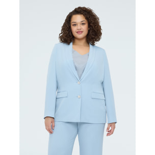 Fiorella Rubino - Blazer con botones joya - Light - blue