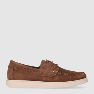 Zapatos de Serraje - Marron - Tacón: 1 cm