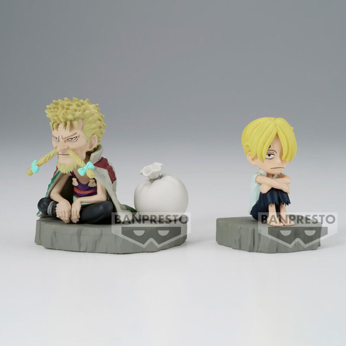 One Piece World Collectable Stories Sanji e Zeff Figura 6cm Banpresto