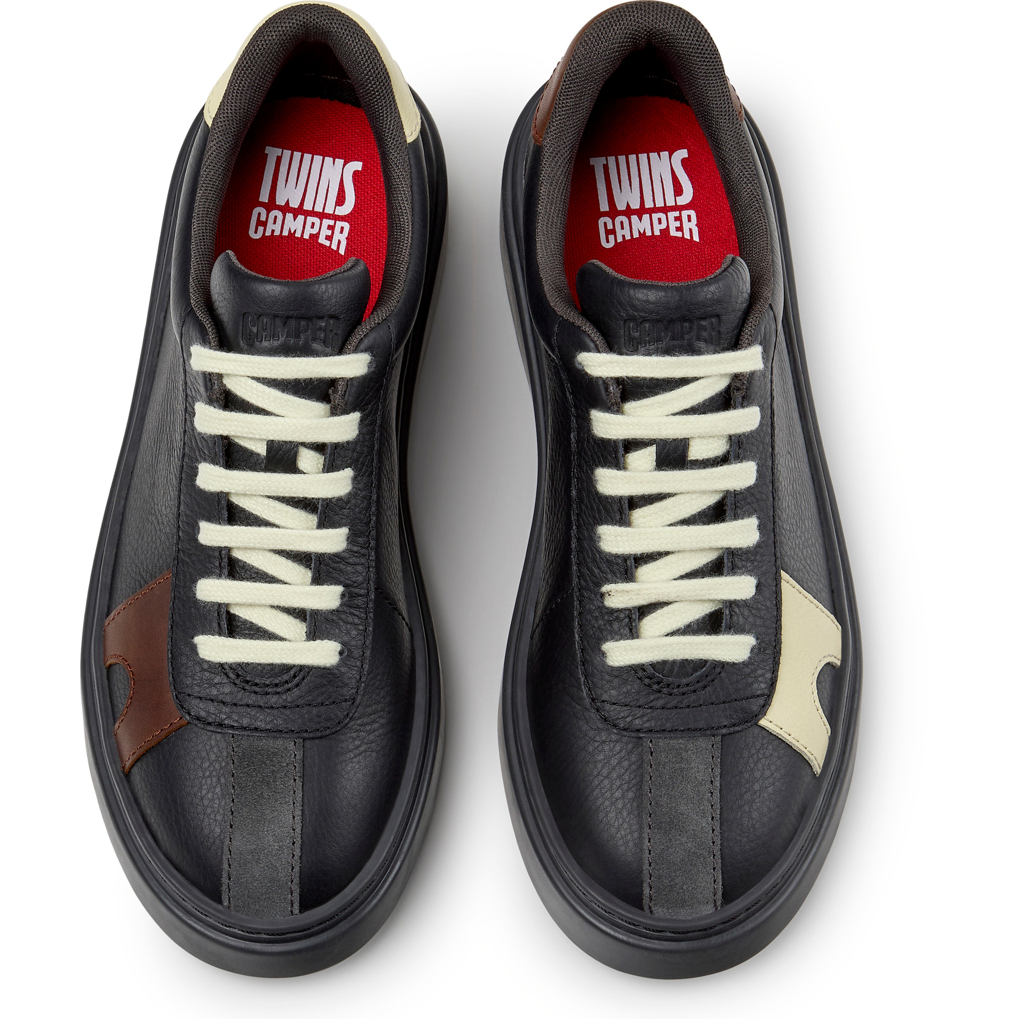 Zapatillas - CAMPER Runner Twentyfive Twins - Negro - Piel lisa