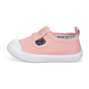 Lona rosa con Velcro, básica, versátil y cómoda, ideal para combinar con todo