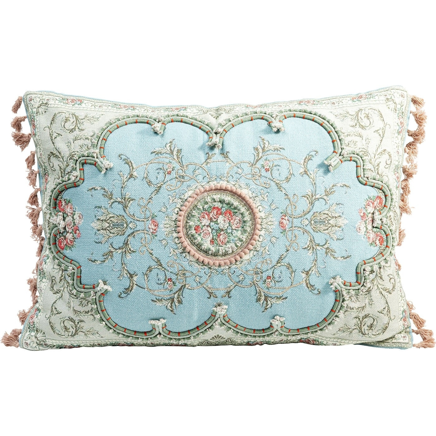 Coussin Orient bleu Kare Design