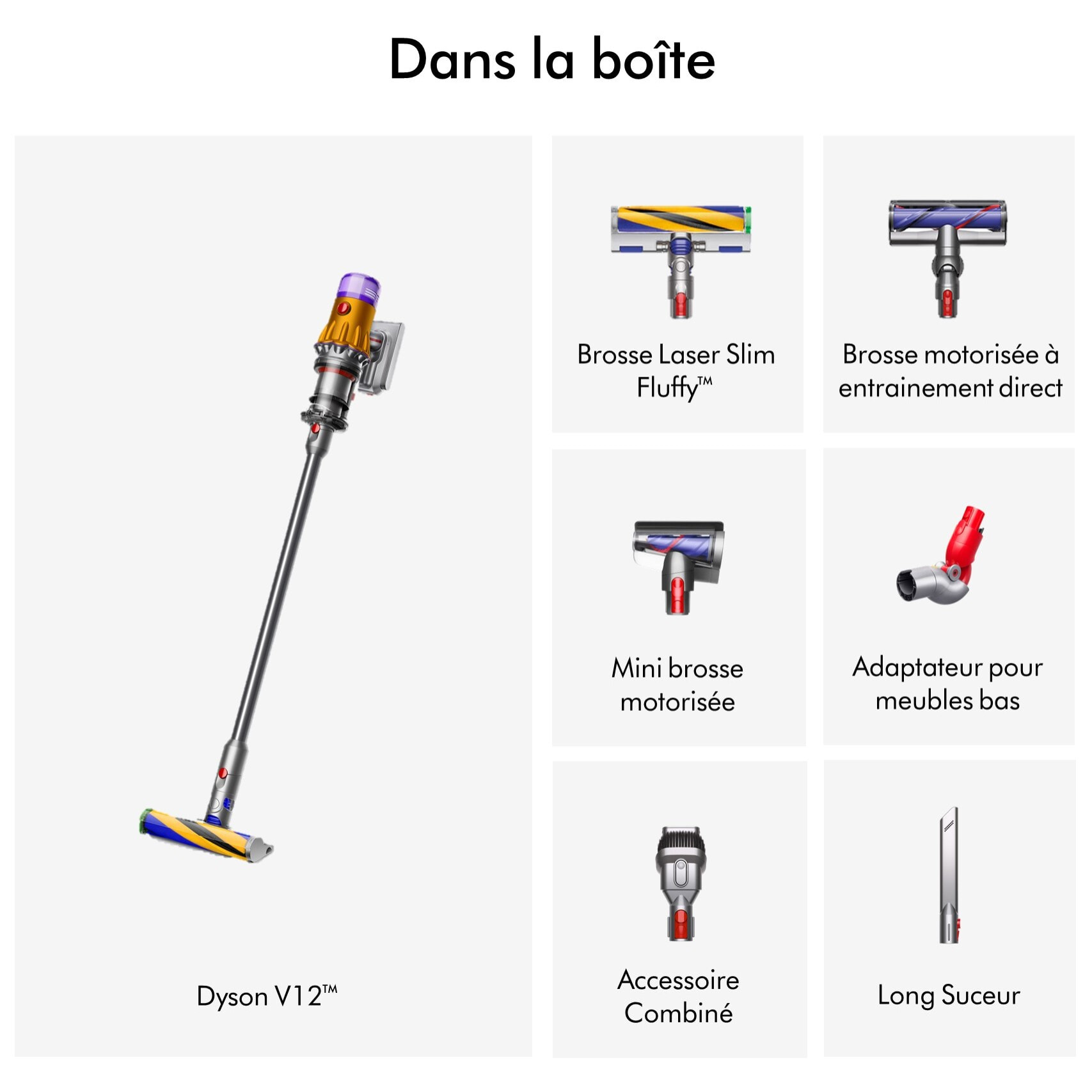 Aspirateur Balai Sans Fil Dyson V12™ Detect Slim Absolute - Reconditionné