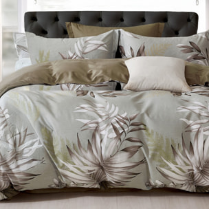 Parure housse de couette 100% percale de coton - Edenia