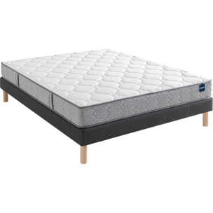 Ensemble UNIVERSAL 2 placesMatelas H 21 cm avec sommiers ferme|confort équilibré