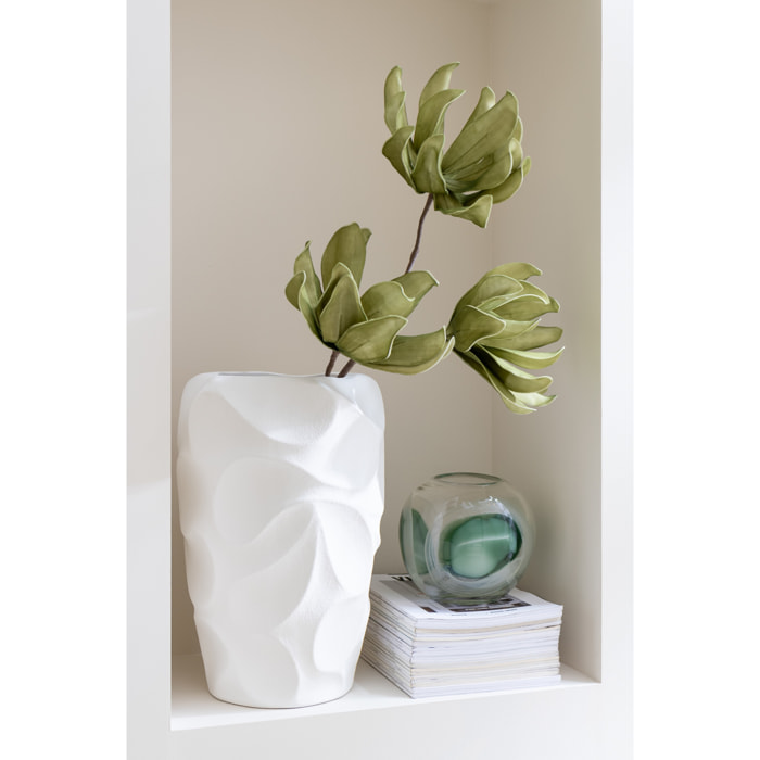 J-Line vase Mirena - céramique - blanc - large - 43 cm de hauteur