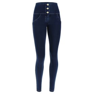 Jeggings push up WR.UP® superskinny vita alta con bottoni