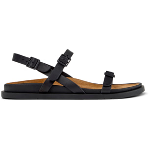 Sandalias - CAMPER Lluc Sandal - Negro - Cuero liso