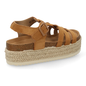 Sandalias con Plataforma de Yute para Mujer, Comodas y Elegantes, Diseño Moderno