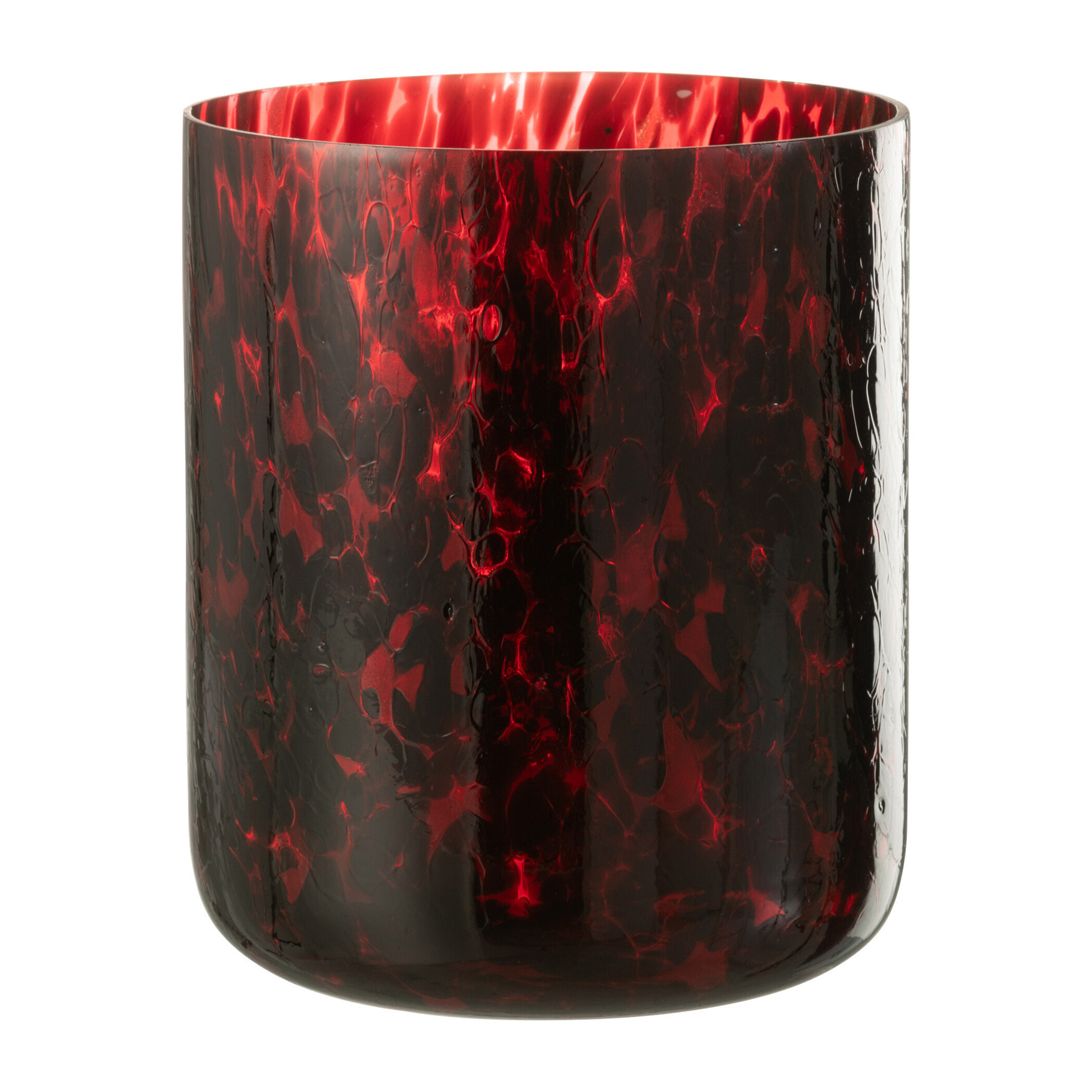 J-Line photophore Tache - verre - rouge/noir - extra large