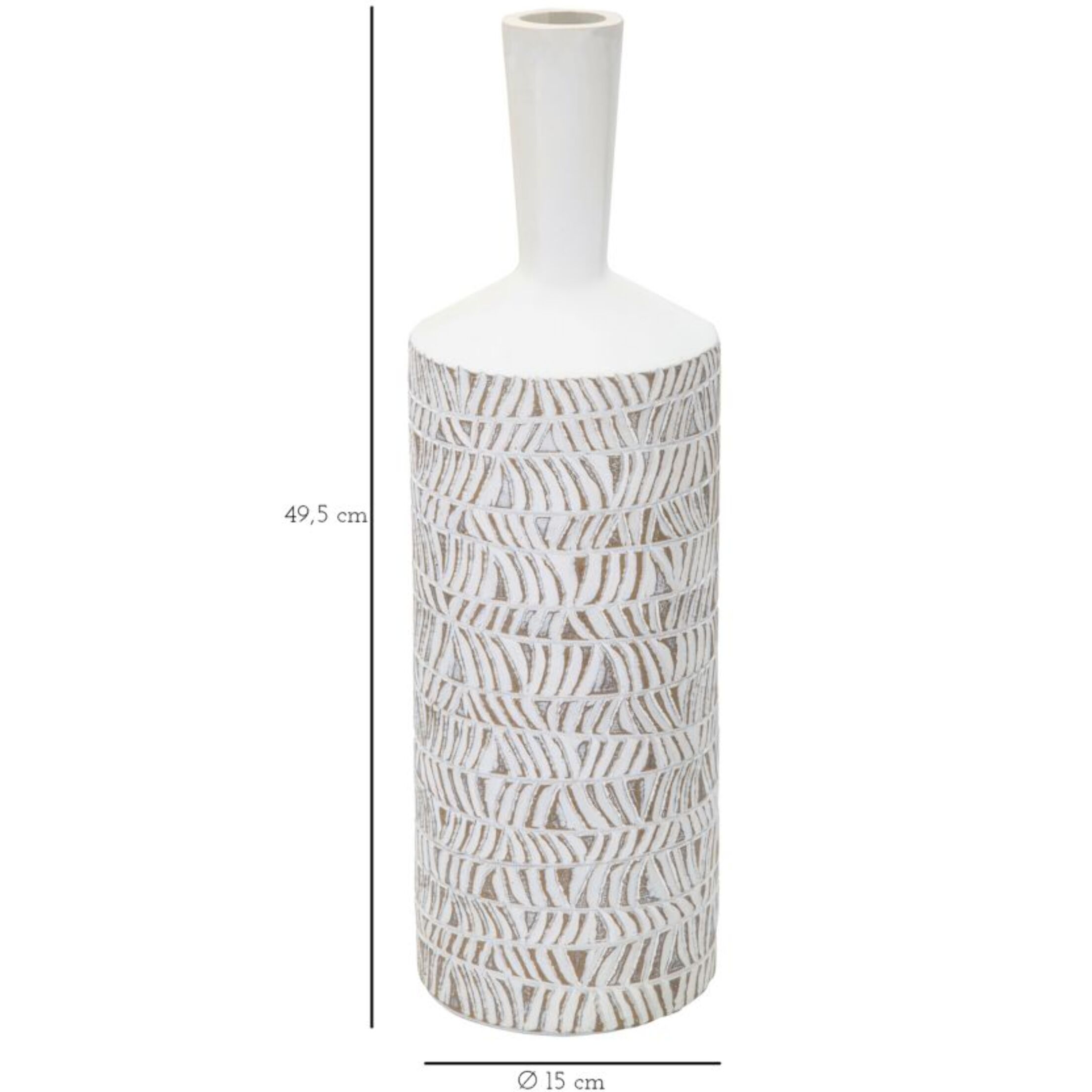 VASO RESINA NAIROBI BOTTLE CM Ø 15X49,5