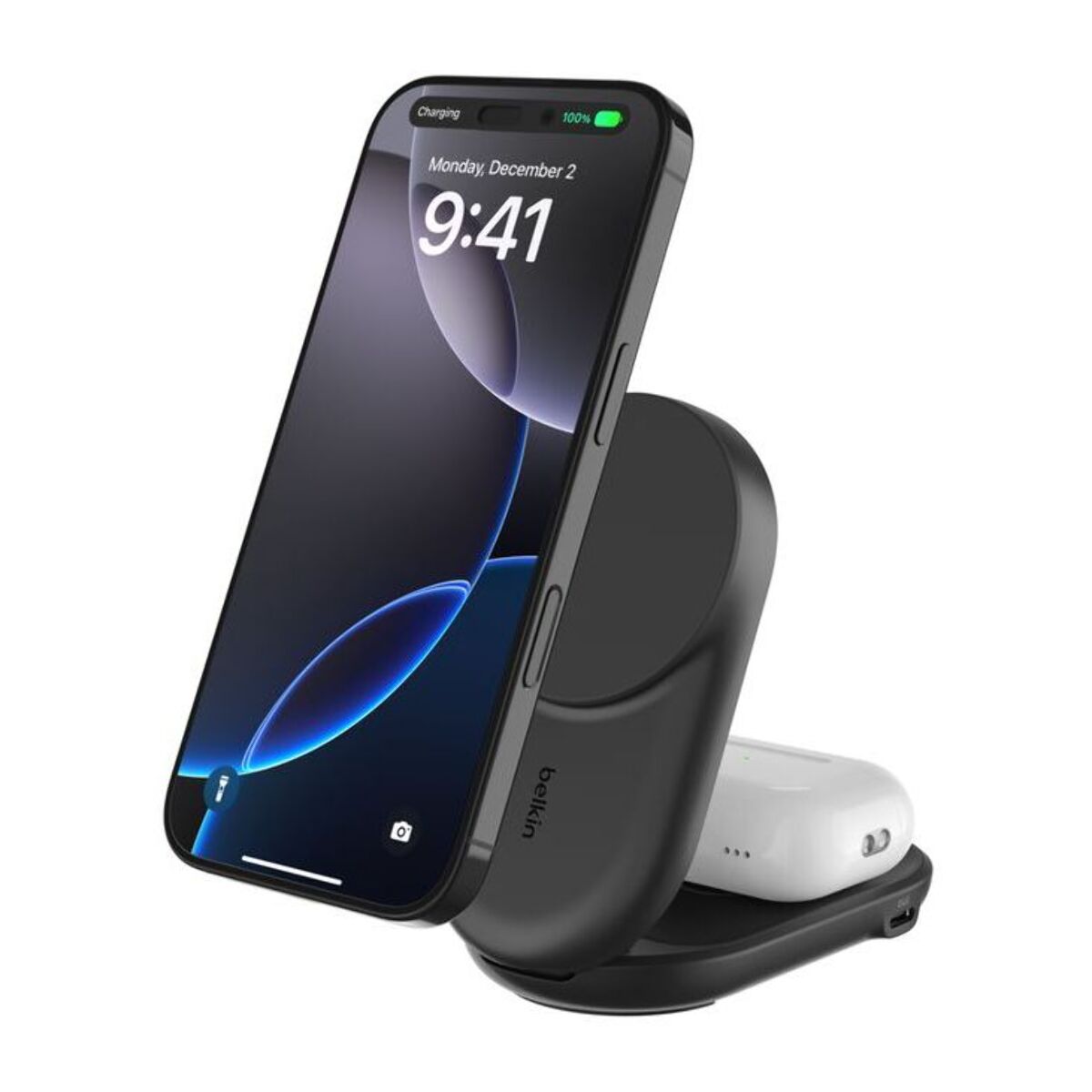 Station de charge BELKIN 2 en 1 noir
