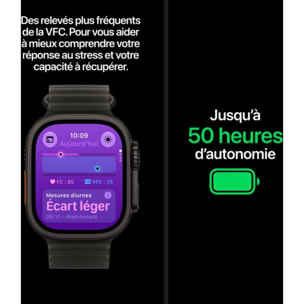 Montre connectée APPLE WATCH Ultra 4 49mm Tit Noir / B Trail M/L Cell