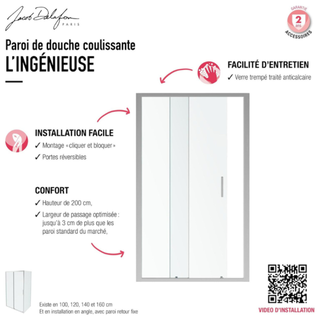 Paroi L'ingénieuse porte coulissante insallation en niche