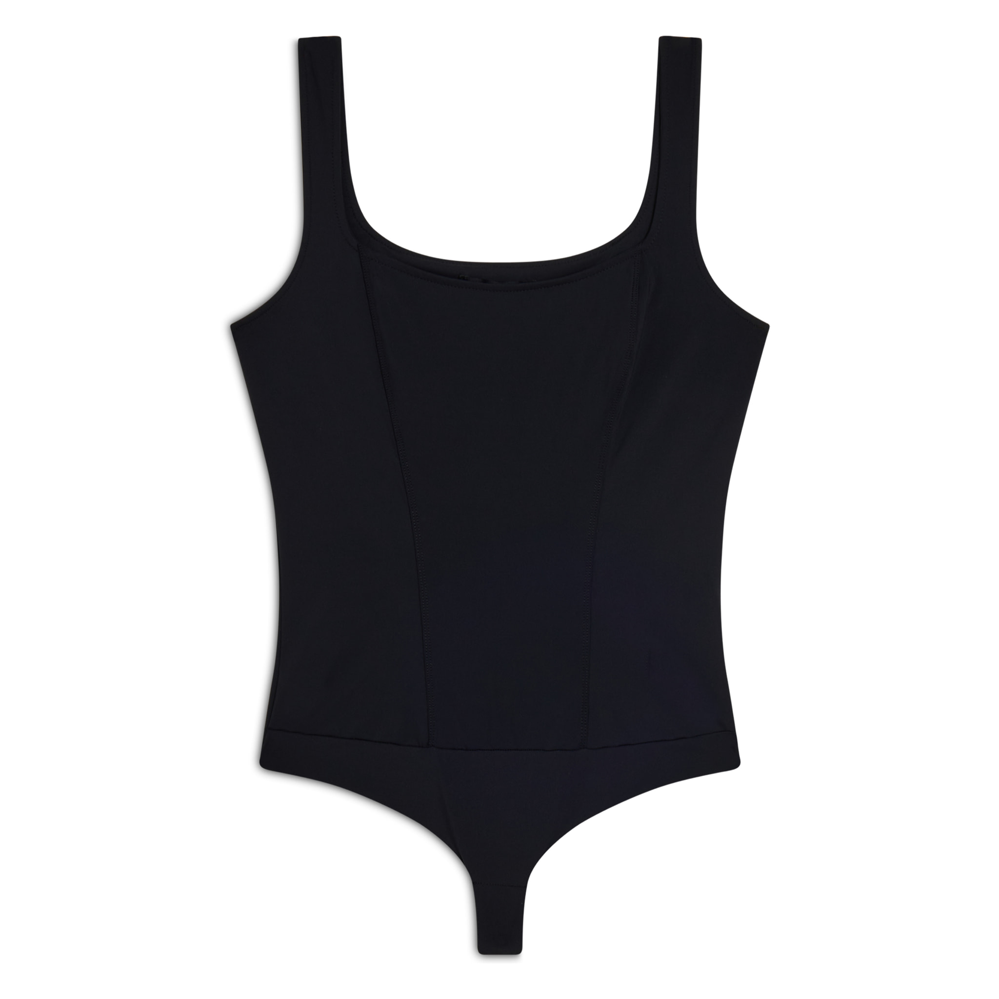 Body scollo quadrato in tessuto brevettato traspirante