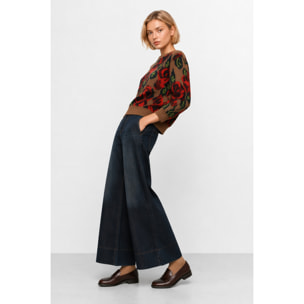 Kocca - Maglia da donna a maniche lunghe con motivo floreale Donna