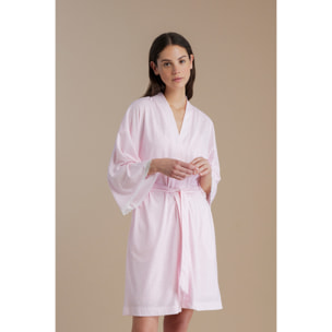 Vestaglia donna in cotone con manica 3/4 e cintura in vita articolo cherry bloom Noidinotte