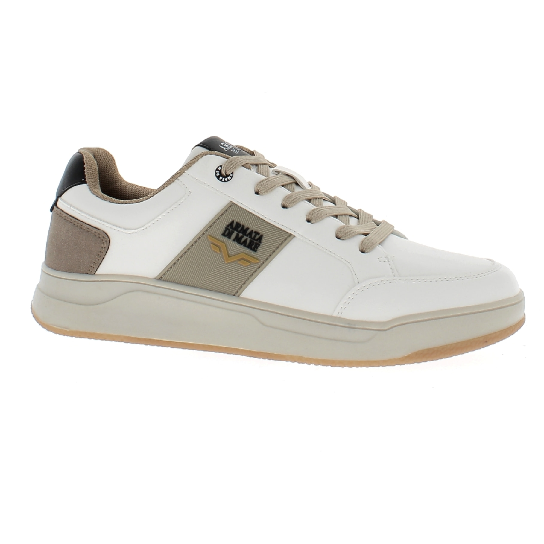 Armata di Mare Scarpe Uomo Sneakers Basse Stringate con Soletta Rimovibile in Memory Foam AMU W24N621 Off White