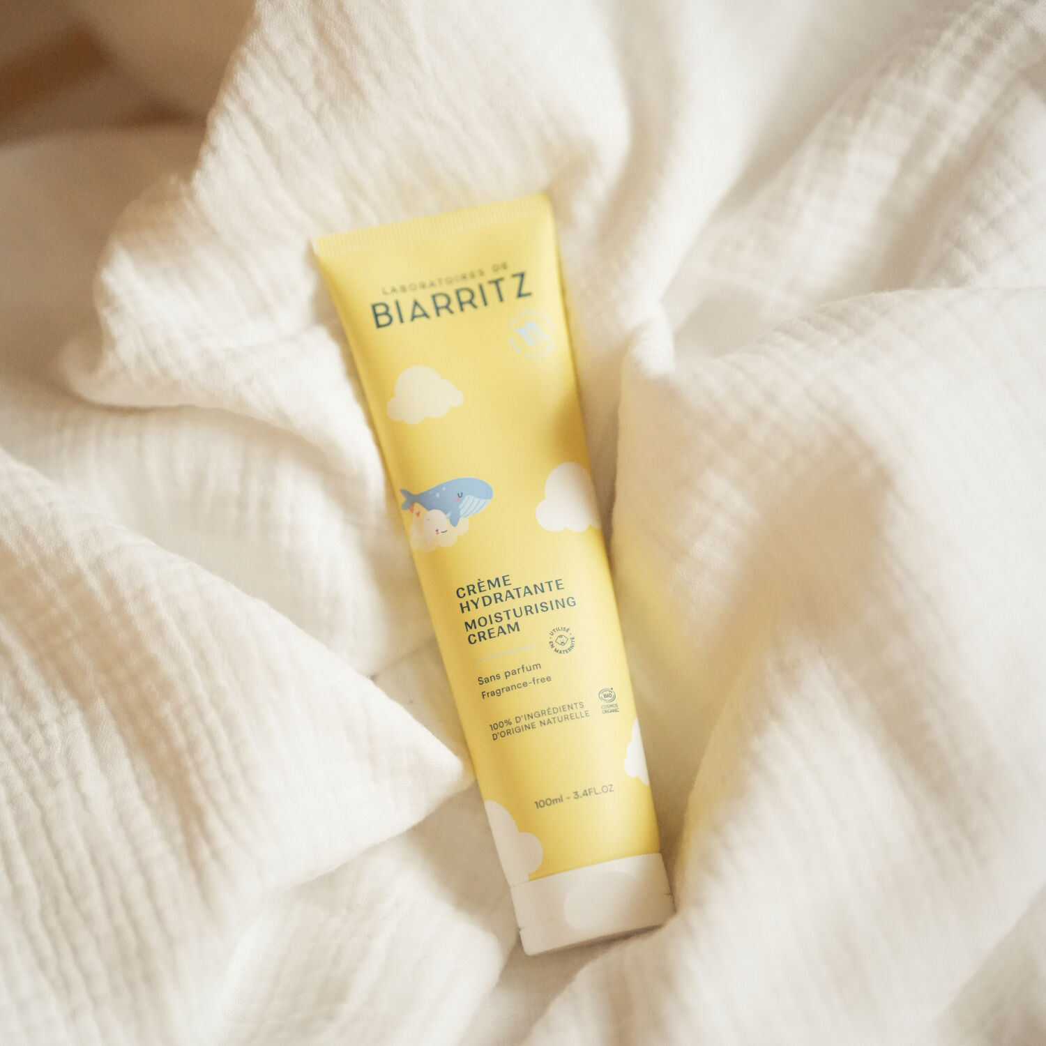Bébé - Crème Hydratante Bio Sans Parfum 100ml