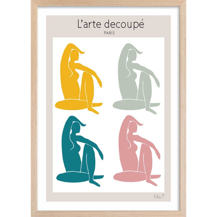 Affiche  l'arte upé Affiche + cadre en bois - Chêne