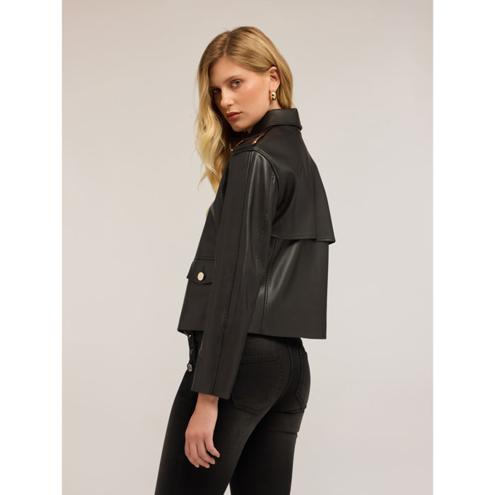 Motivi - Chaqueta con hebillas en los hombros - Negro