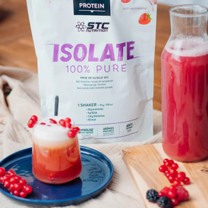 STC NUTRITION - Isolate 100% pure - Spéciale prise de muscle sec - Définition de la masse musculaire - Actif breveté - 30 rations - Goût Chocolat - Avec cuillère doseuse - Marque Française - 750g - Fruits rouges