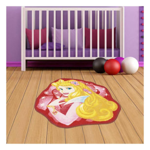 Tapis enfant Princesse Aurore, lavable en machine à 30°C