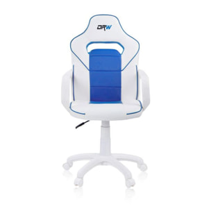 Silla gaming azul DRW Blanco - Azul DRW