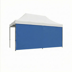 Telo laterale per gazebo da giardino 3X4,5 M. Telo con velcro vari colori blu
