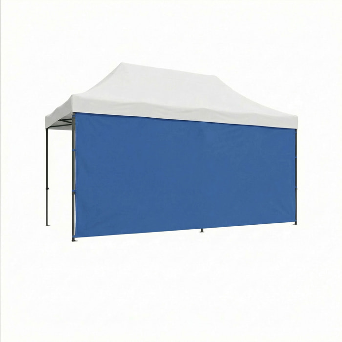 Telo laterale per gazebo da giardino 3X4,5 M. Telo con velcro vari colori blu