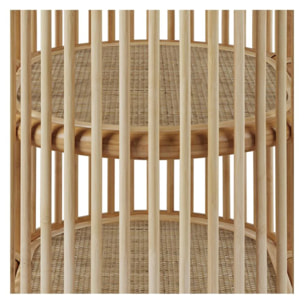 Table d'appoint 2 étagères en rotin naturel - Marthe