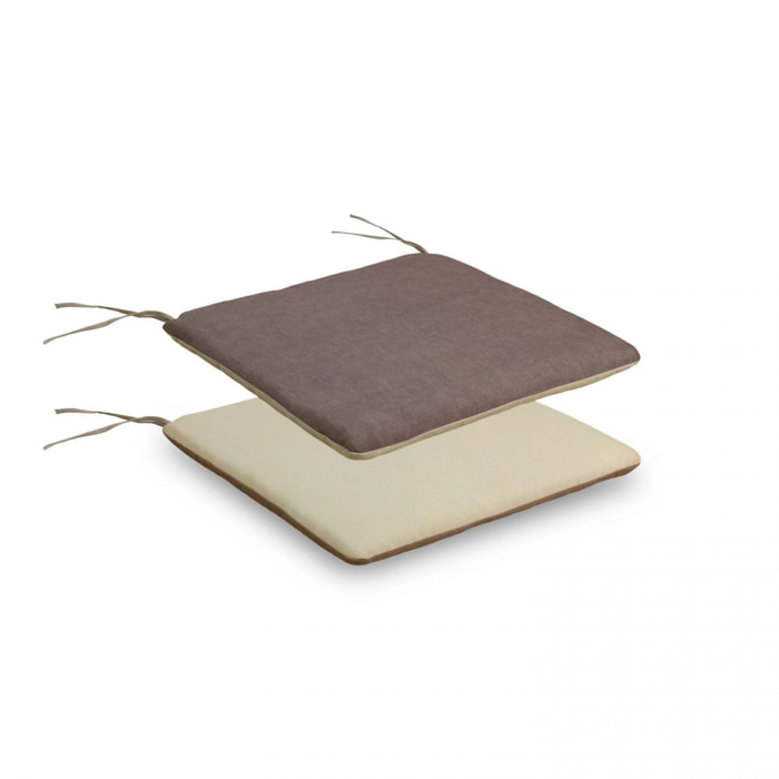 Cojín reversible de silla Taupe - Beige