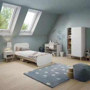 Mesa de escritorio Misty Breeze Blanco - Oak Soft