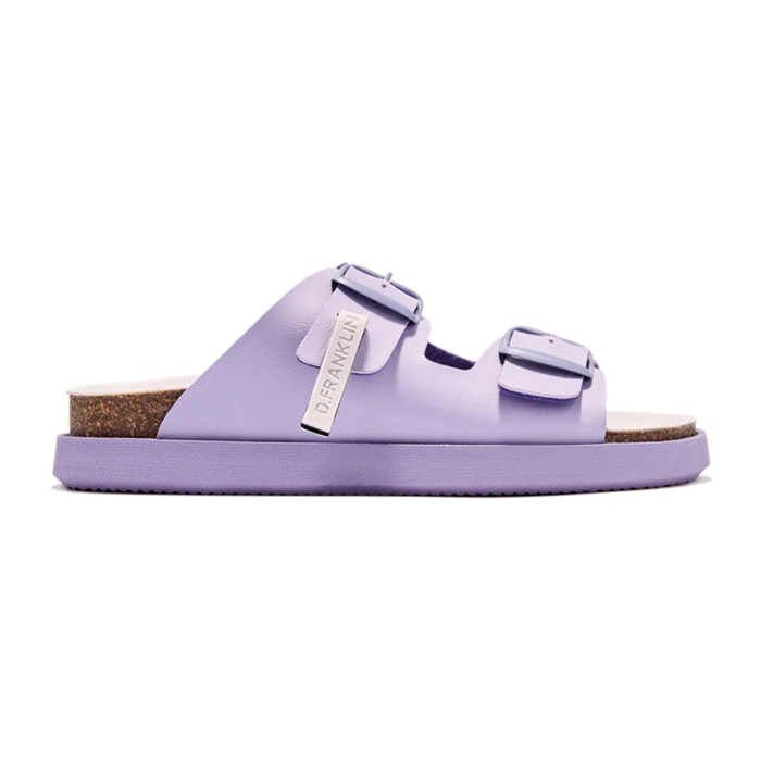 Sandalias de Mujer Cierre Hebilla en Lavanda Vibe Champion