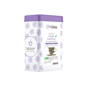 Green Earl Grey - Thé Vert Bio - Boîte Métal 100g