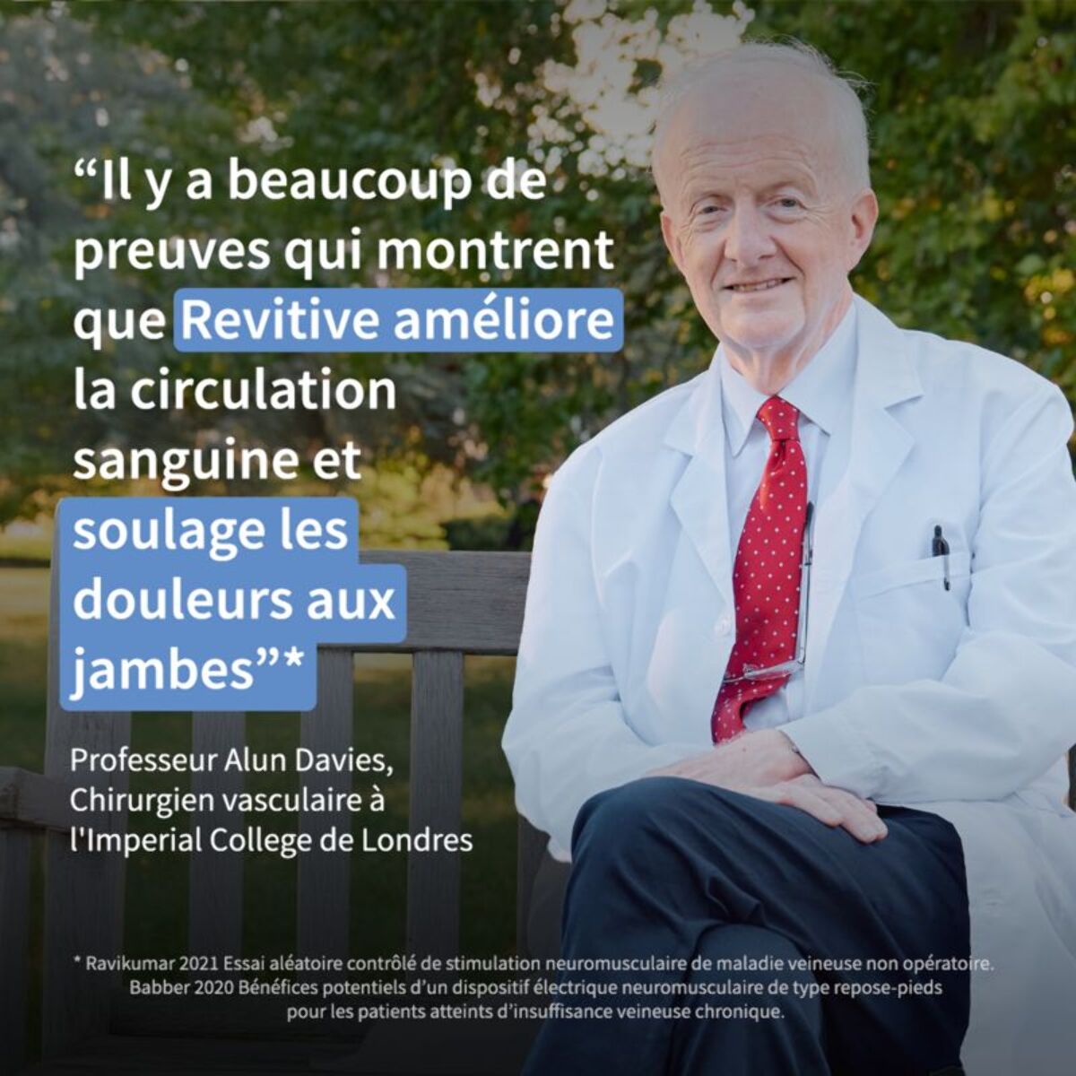 Stimulateur circulatoire REVITIVE Pro santé