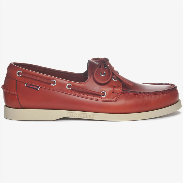 Sebago - Docksides Uomo Rosso - Docksides Portland Waxed