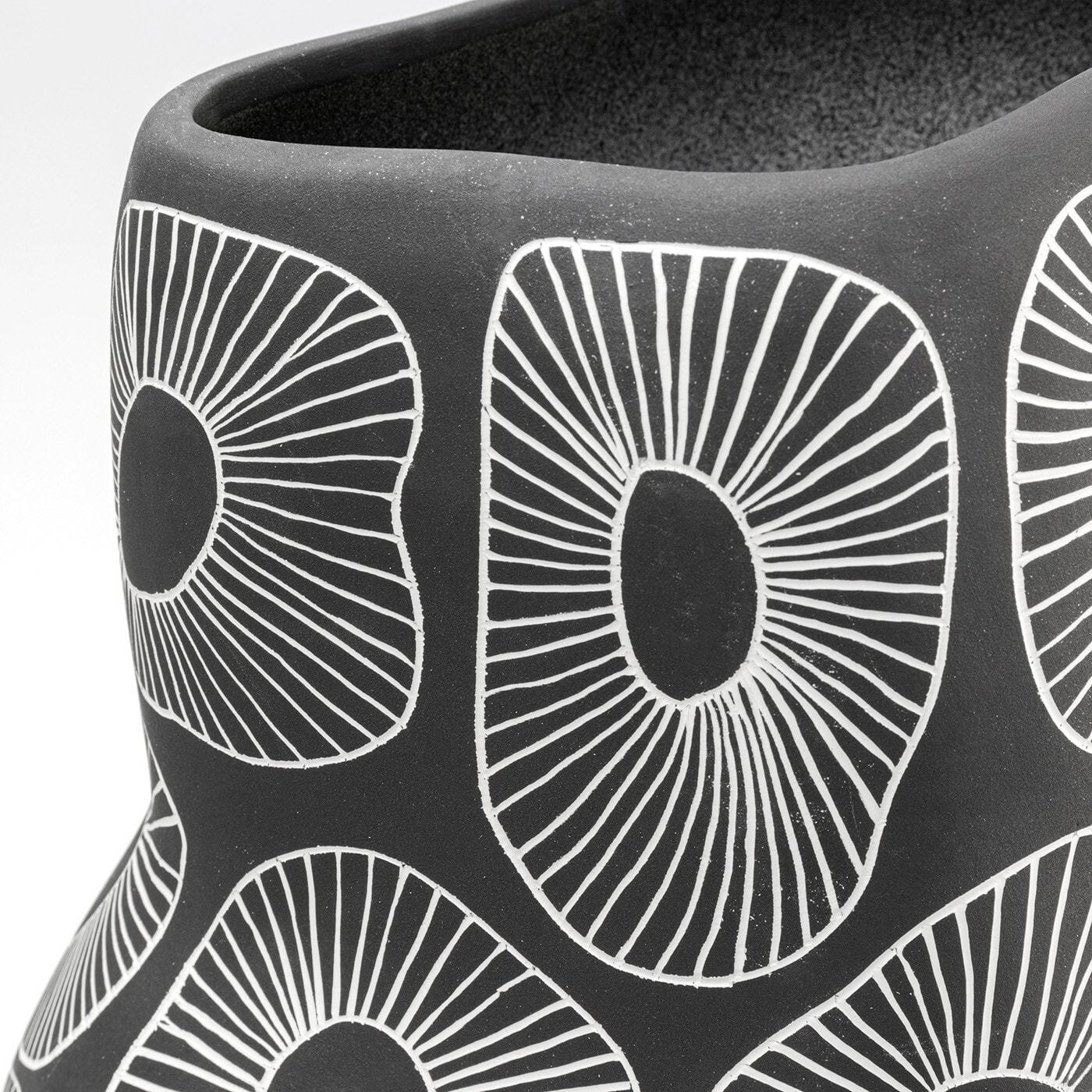 Vase anémone 33cm gris Kare Design