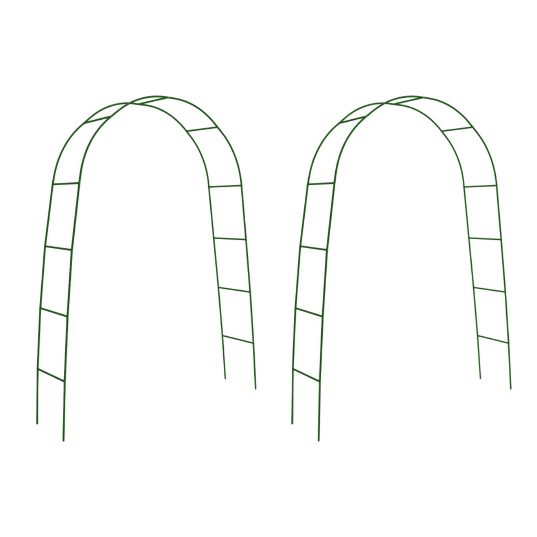 Arches de jardin arrondies 235cm - lot de 2