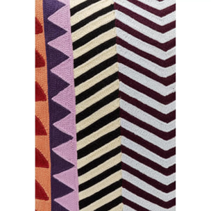 Coussin Colour Block zig zag Kare Design