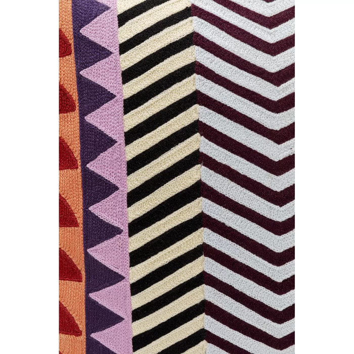 Coussin Colour Block zig zag Kare Design