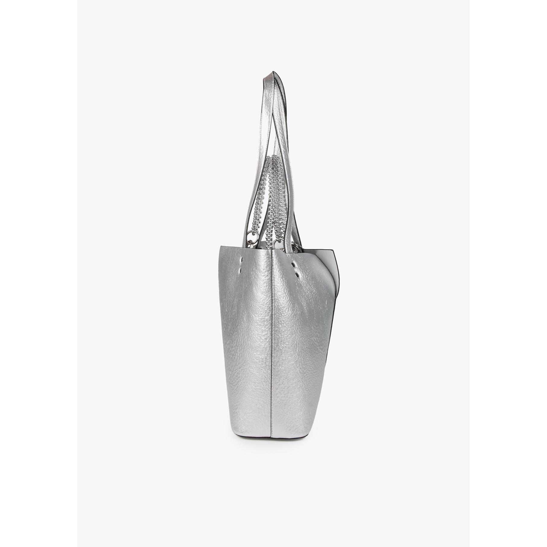 Borsa shopper metallizzata