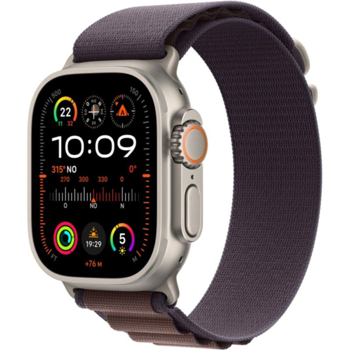 Montre connectée APPLE WATCH Ultra 2 Cellular 49MM Titane/Boucle Alpine Indigo M