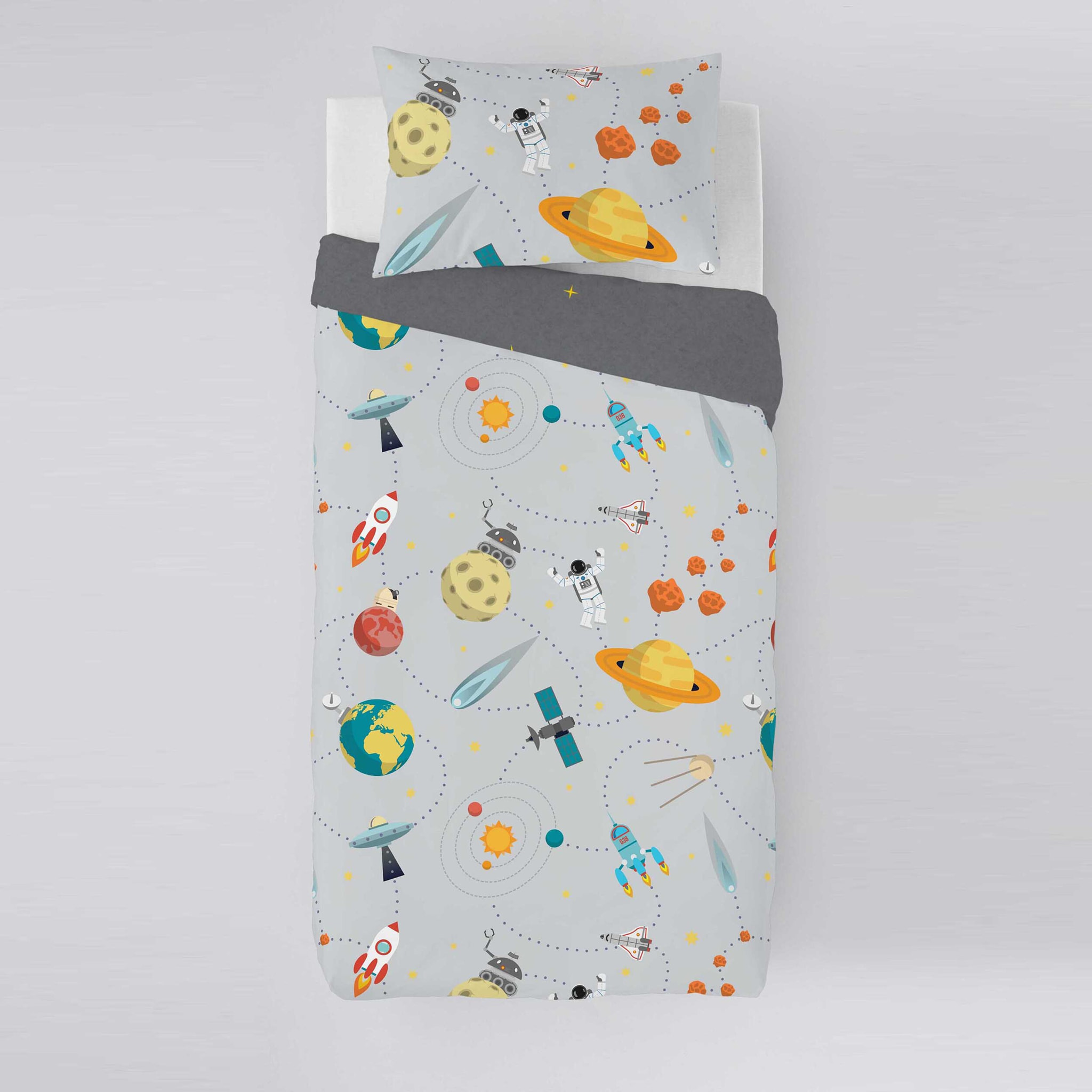 Cool Kids - Funda Nórdica Estampada - Infantil - Cierre Solapa - Incluye 1 Funda de Almohada - 100% Algodón - Berto A