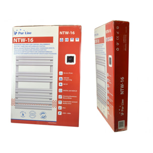 Toallero blanco con control inalámbrico 500W NTW-16 PURLINE