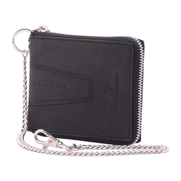 Portafoglio uomo in vera pelle - Modello False - Casual - 10.0 x 12.0 x 3.0 cm