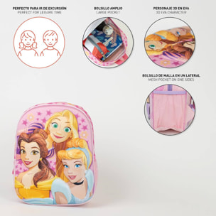 Mochila infantil 3d princess