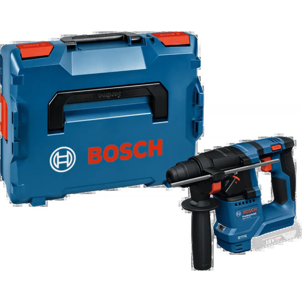 Perforateur GBH 18V-18 Professional SDS Plus avec KickBack Control, sans batterie, ni chargeur - Livré dans L-Boxx 136 - BOSCH - 0611927003