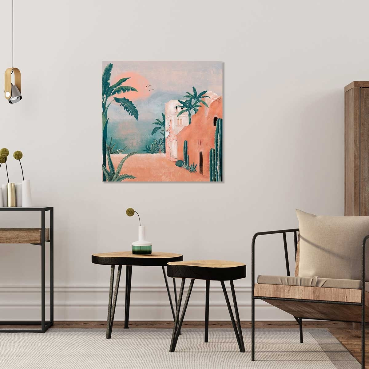 Tableau Affiche illustration ambiance la mamounia Tableau plexiglas